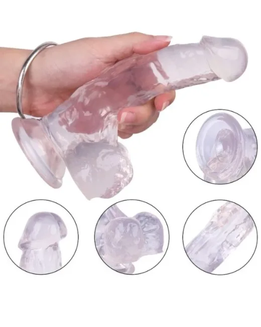 18 cm Beyaz Dildo – Medikal Silikon – 3,5 cm Kalınlık