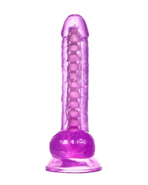 Kıkırdaklı Jel Dildo Celiam, TPE, mor, 20,5 cm alternatif görünüm