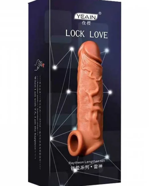 Lock Love 17 cm Penis Kılıfı – Sıvı Silikon alternatif görünüm