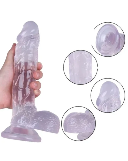 24 cm Beyaz Dildo – Medikal Silikon – 485 g