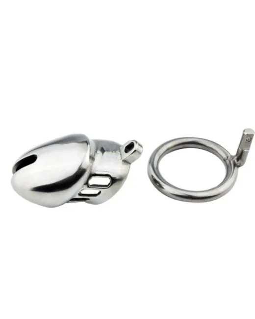 BDSM Paslanmaz Çelik Penis Kafesi – Tasarım 06