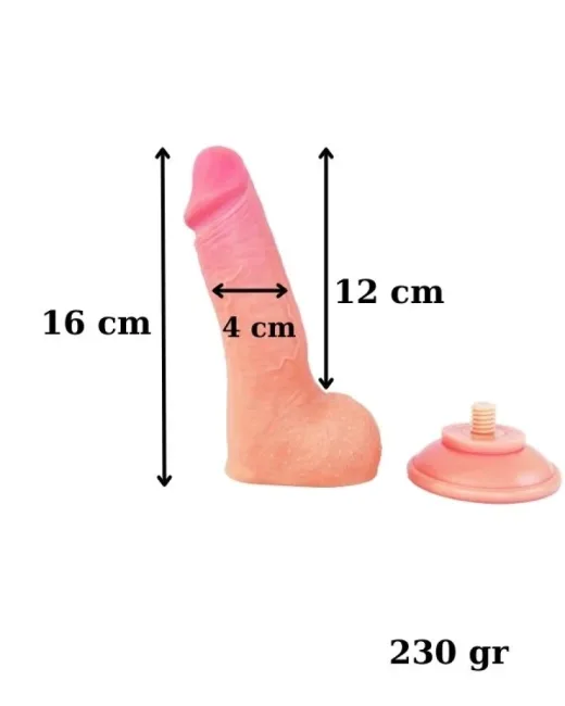Ultra Gerçekçi 16 cm Kıkırdaklı Dildo – Hissedilir Damarlı alternatif görünüm
