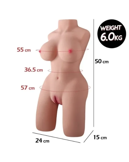 6 kg mini yarım vücut manken