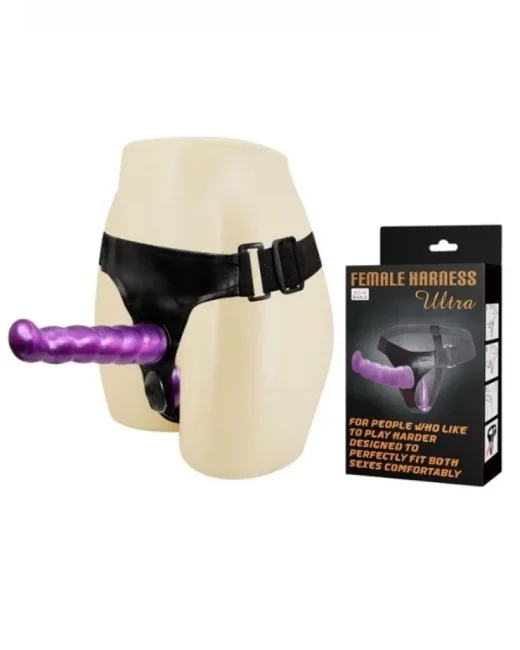 Çift Girişli Straplon Belden Bağlamalı Dildo