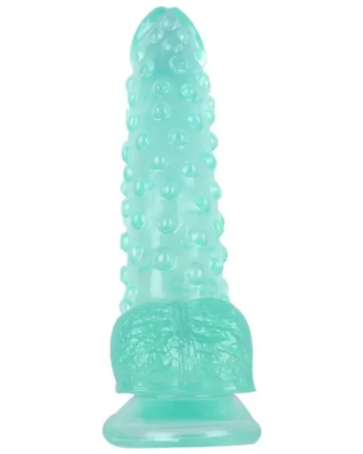 24 cm Yeşil Dildo – Medikal Silikon – 383 g