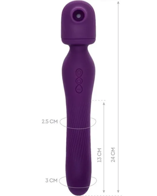 Jos Kisom 2'si 1 arada 24 cm Vibratör – Silikon, Şarjlı