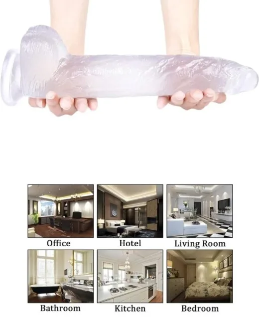 32 cm Beyaz Dildo – Medikal Silikon