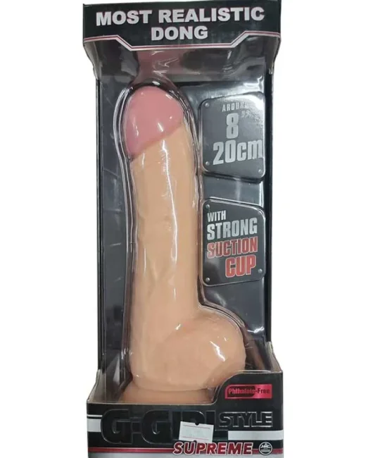 Nanma G-Girl Style Supreme Realistik Dildo 20 cm – Hissedilir Damarlı, Vantuzlu alternatif görünüm