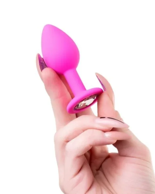 Brilliant Anal Plug Pembe 8 cm 50 g – Silikon