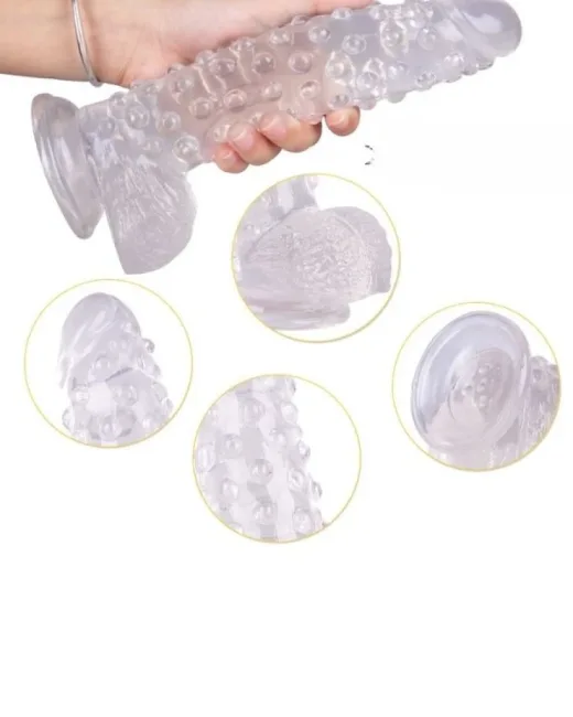24 cm Beyaz Dildo – Medikal Silikon – 383 g