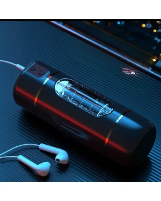 USB Şarjlı 10 Mod Titreşimli Sesli Akıllı Mastürbatör Siyah
