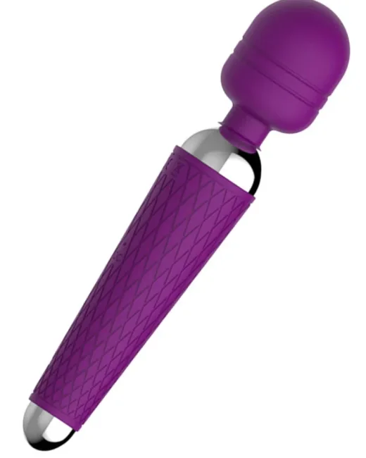 Güçlü Magic Wand Titreşimli Masaj Vibratörü Mor 16 farklı hızda titreşim fonksiyonuna sahip, yaydığı