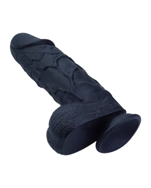 26 cm Siyah Realistik Dildo – Medikal Silikon – 6,6 cm Kalınlık alternatif görünüm