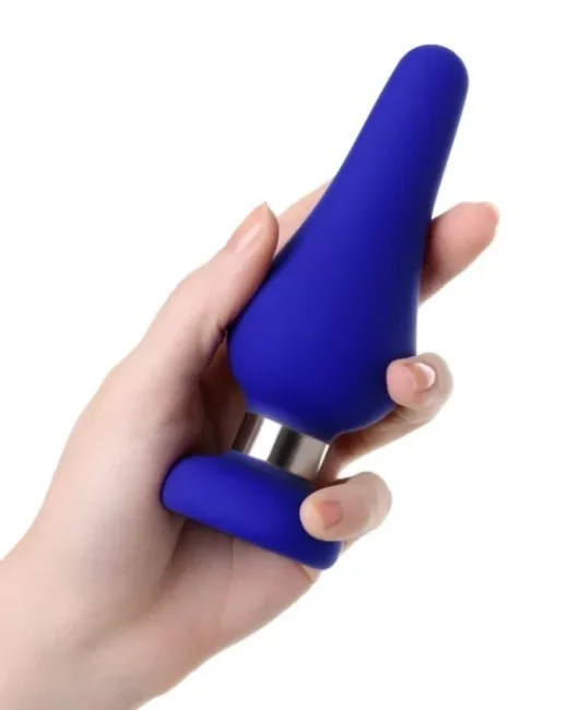 Slassic Anal Plug Boyut L Mavi, 13 cm – Silikon