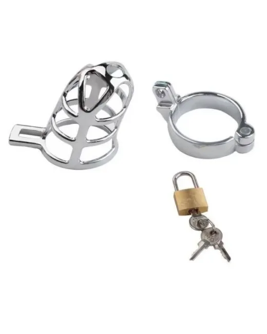 BDSM Paslanmaz Çelik Penis Kafesi – Tasarım 05