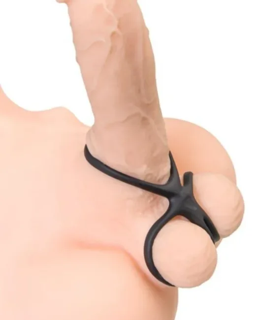 KRAKEN Üçlü Penis Halkası 10 cm – Silikon