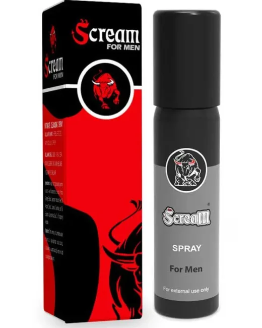 Scream S2000 Delay Longtime Spray Spreyi penis ve testis etrafına yeteri miktarda sıkınız ve ovalayarak yediriniz.