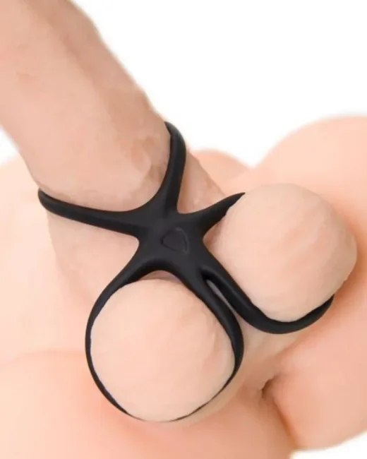 KRAKEN Üçlü Penis Halkası 10 cm – Silikon