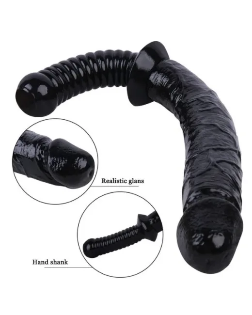 Siyah Renk 38 cm Jop Dildo alternatif görünüm