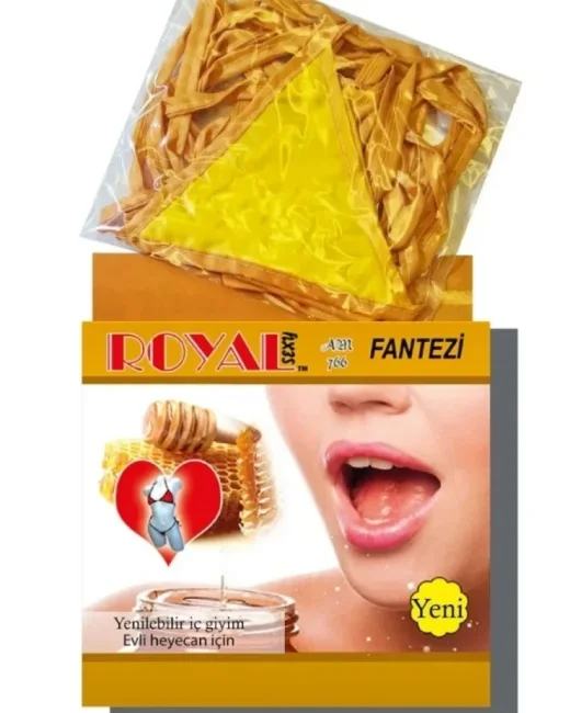 Royal Yenilebilir Tanga Sütyen Bal Aromalı
