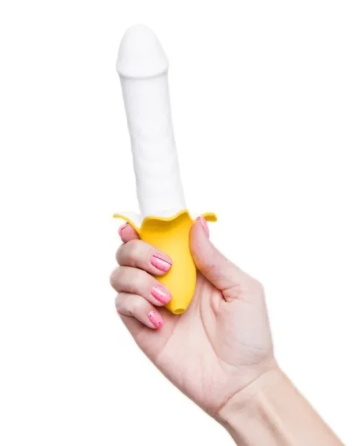 Jos B-NANA 19 cm Modern Tasarım Vibratör – Silikon, Şarjlı