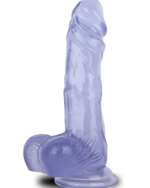 22,5 cm Mor Dildo – Medikal Silikon – 4,2 cm Kalınlık