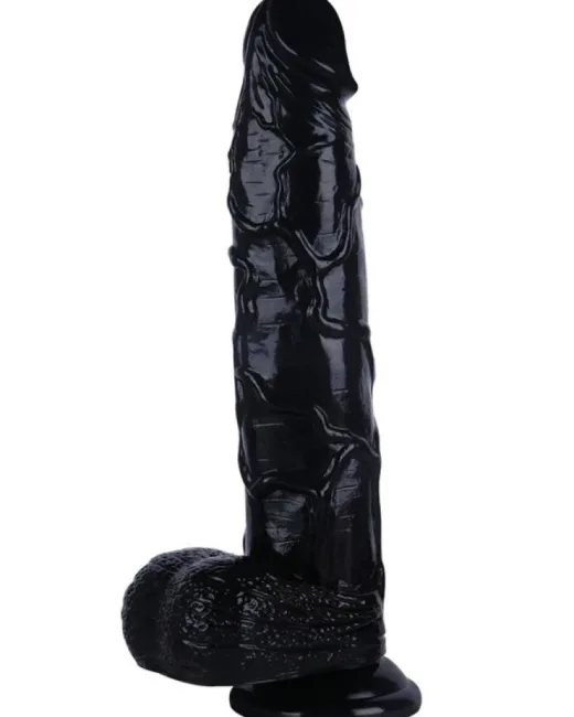 30 cm Siyah Dildo – Medikal Silikon – 5,5 cm Kalınlık alternatif görünüm