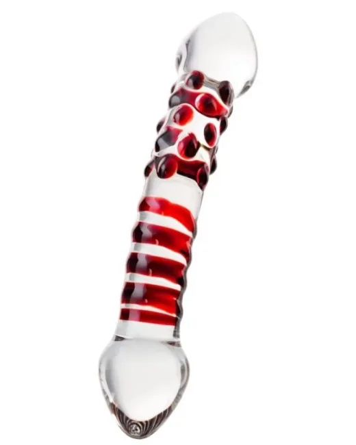 Sexus Çift Taraflı Cam Dildo 21 cm