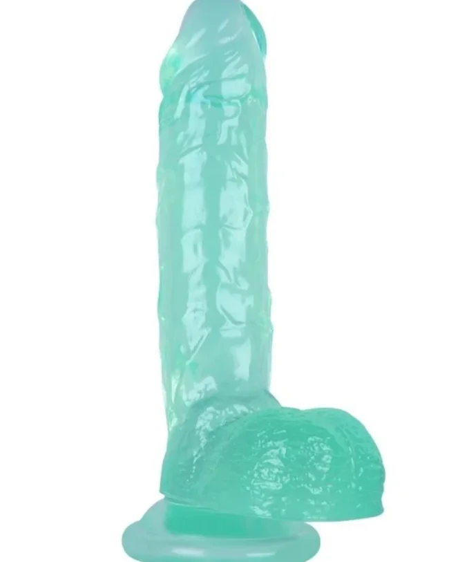 24 cm Yeşil Dildo – Medikal Silikon – 485 g