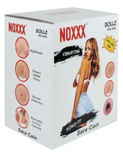 Noxx Sara Cain 3D Yüzlü Reslistik Vajina Anüslü 3 İşlevli Şişme Kadın alternatif görünüm