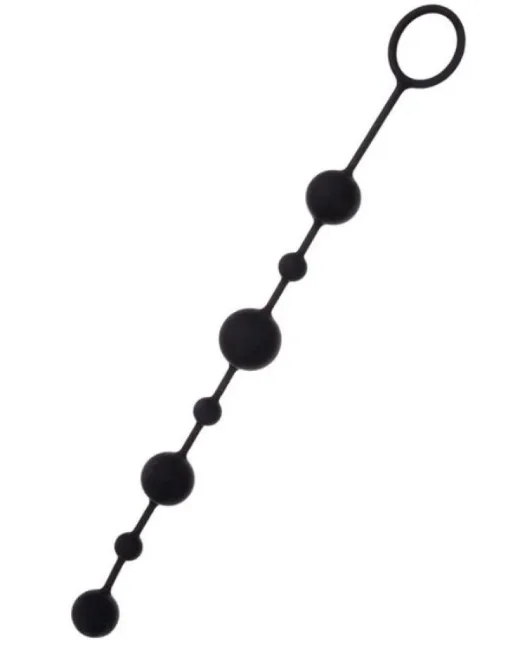 Coron Anal Boncuk Silikon Siyah 35,9 cm