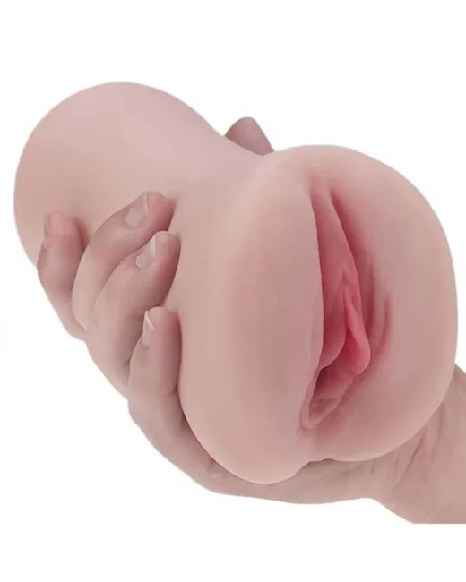 Realistik Vajina Mastürbatörü – Et Dokulu – 15 × 9 × 10,5 cm Ölçü alternatif görünüm