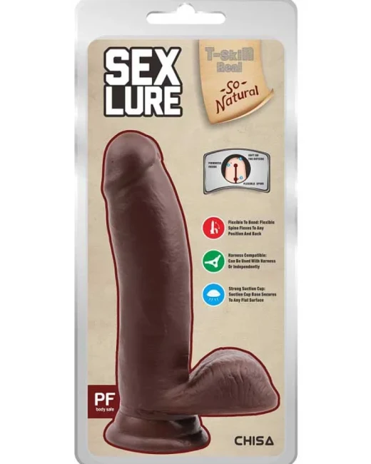 Sex Lure Kıkırdaklı Gerçekçi Dildo - 17,5 cm - Damarlı, Vantuzlu alternatif görünüm