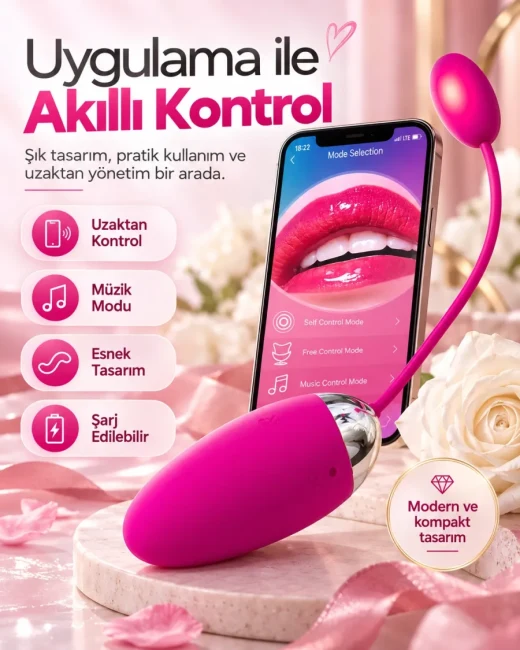 Telefon Kontrollü 12 Modlu Giyilebilir Yumurta Vibratör alternatif görünüm