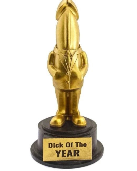 Dick Of The Year - Esprili Masaüstü Ödül Heykeli - Tasarım 02 alternatif görünüm