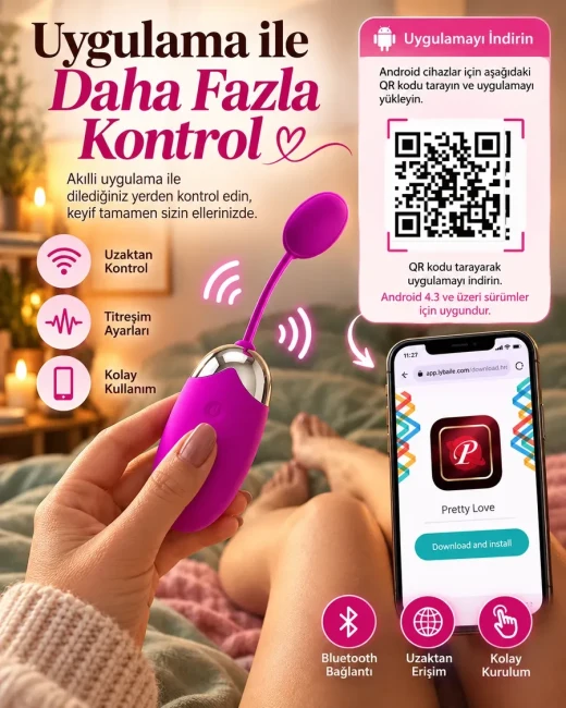 Telefon Kontrollü 12 Modlu Giyilebilir Yumurta Vibratör - Ürün görseli 6