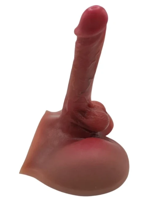 Gerçekçi Yarım Vücut Dildo Mastürbatör 19 cm alternatif görünüm