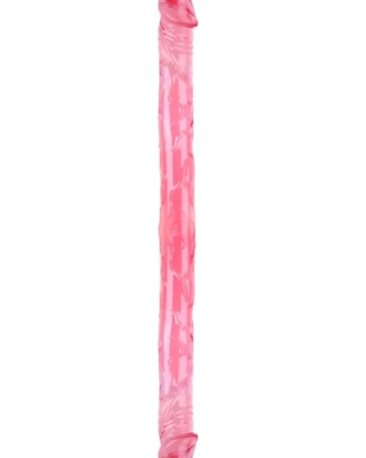 Çift Taraflı Esnek Dildo 34 cm - Gerçekçi Dokulu