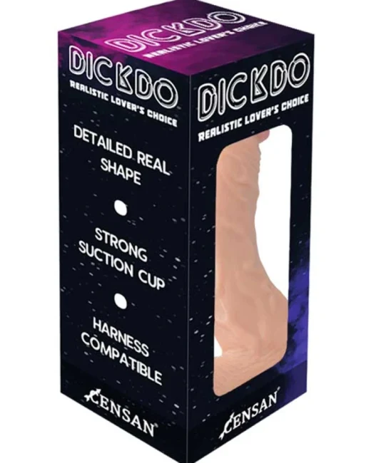 Gerçekçi Eğik Penis Formlu Dildo 18 cm - Damarlı, Vantuzlu alternatif görünüm