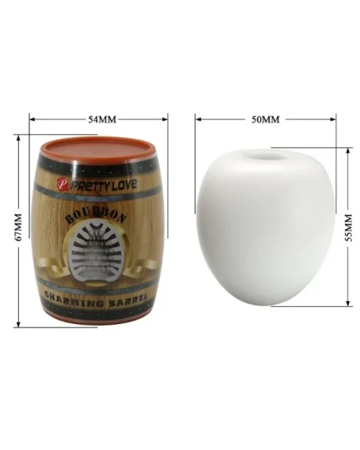 Fıçı Formlu Yumurta Tipi Mastürbatör – Bourbon alternatif görünüm