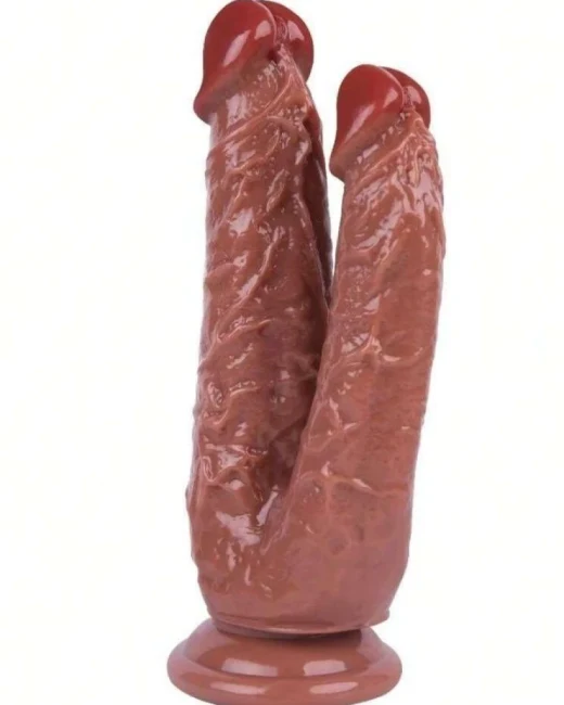 19 cm Çiftli Dildo - Silikon alternatif görünüm