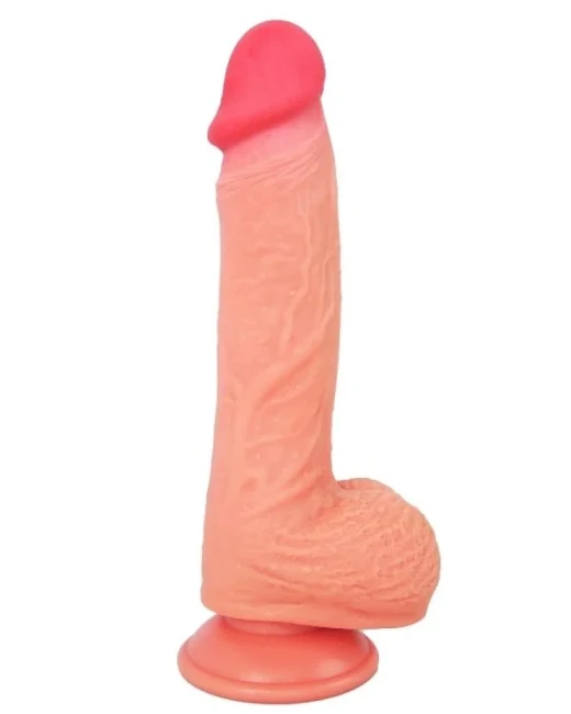 Ultra Gerçekçi 20 cm Kıkırdaklı Dildo - Damarlı