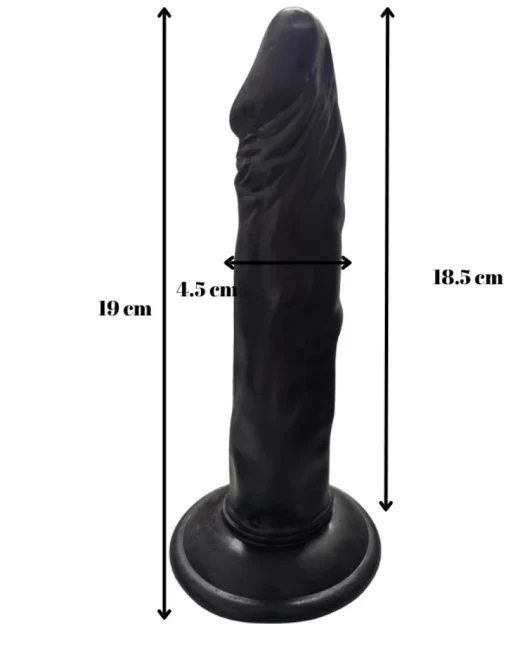 Gerçekçi Testissiz Dildo 21 cm alternatif görünüm