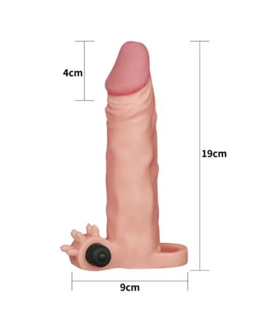 2 inç Pleasure X Tender Titreşimli Penis Kılıfı - TPE, Şarjlı alternatif görünüm