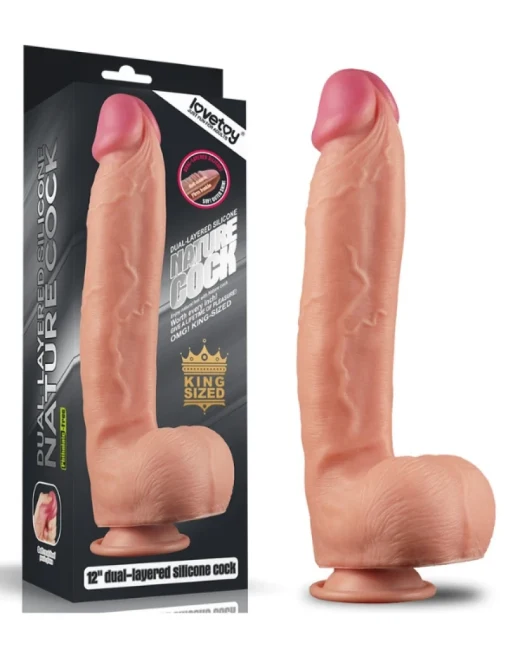 Çift Katmanlı Silikon Dildo - Gerçekçi Doku, Dev Tatmin! - Damarlı