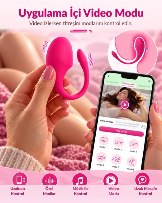 Telefon Kontrollü Yumurta Vibratör - 10 Mod, Kontrol Sizde - Ürün görseli 4