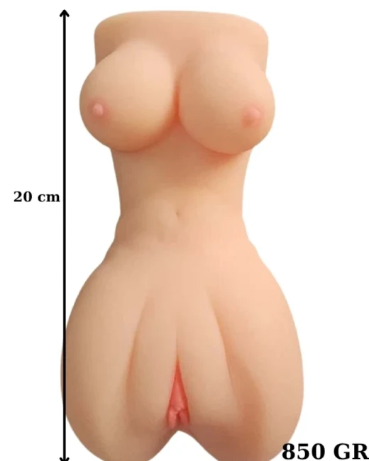 Çift Girişli Vajina Mastürbatörü 850 g - TPE alternatif görünüm