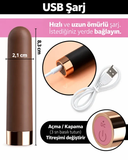 USB Şarjlı 10 Modlu %100 Suya Dayanıklı Vibratör - Ürün görseli 8