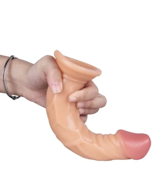 21 cm Gerçekçi Dildo - Silikon - 4,5 cm Kalınlık - Ürün görseli 3