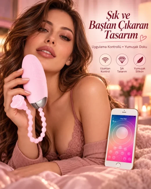 Telefon Kontrollü Yumurta Vibratör 8 cm 10 Modlu Şarjlı - Ürün görseli 6